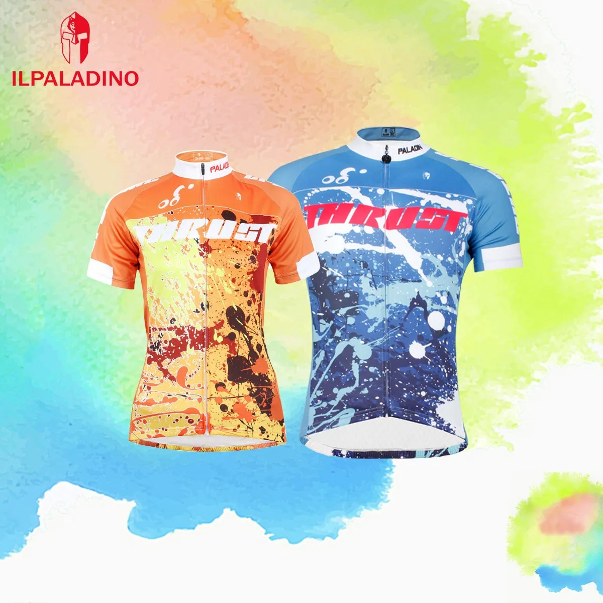 Ilapaladino Lovers/Couples TRUST Cycling Jerseys Summer Woman's Men's Sportswear Pro Cycle Clothing Racing Apparel Outdoor Sports Leisure Biking T-shirt Blue(600)/Orange(587)/Burgundy(605)