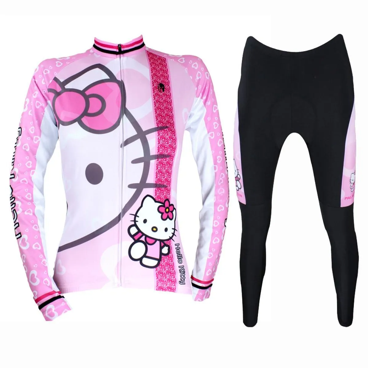 HELLO KITTY Women's Cycling Suit/Jersey T-shirt Summer Pink Kit NO.022