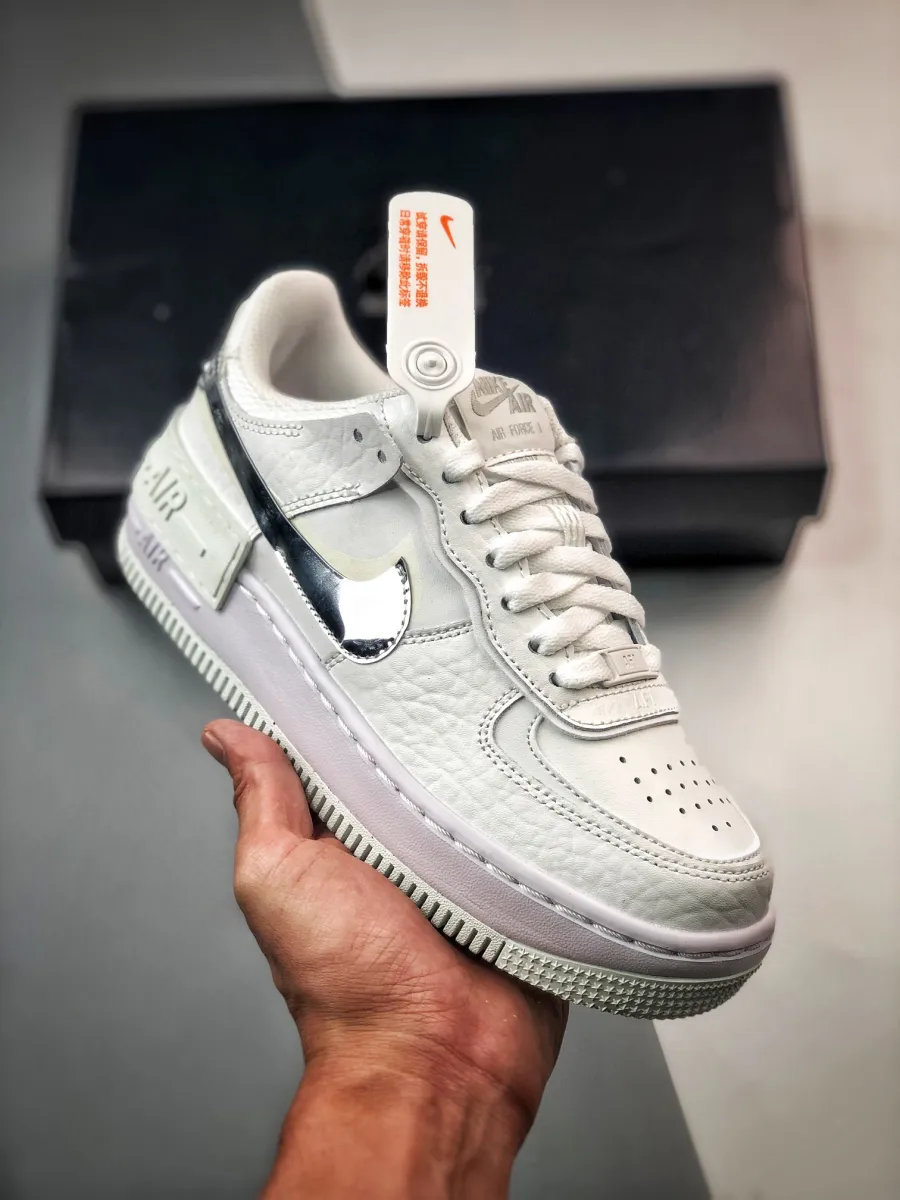 Nike Air Force 1 Shadow White Chrome DQ0837-100 Chrome Nike