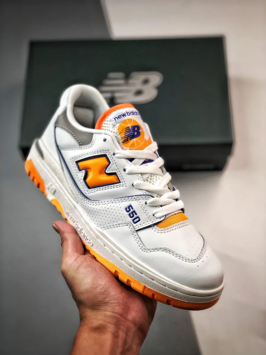 New Balance 550 White Vibrant Orange BB550WTO