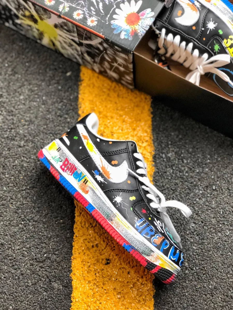 PEACEMINUSONE X Nike Air Force 1 Custom Black To Buy