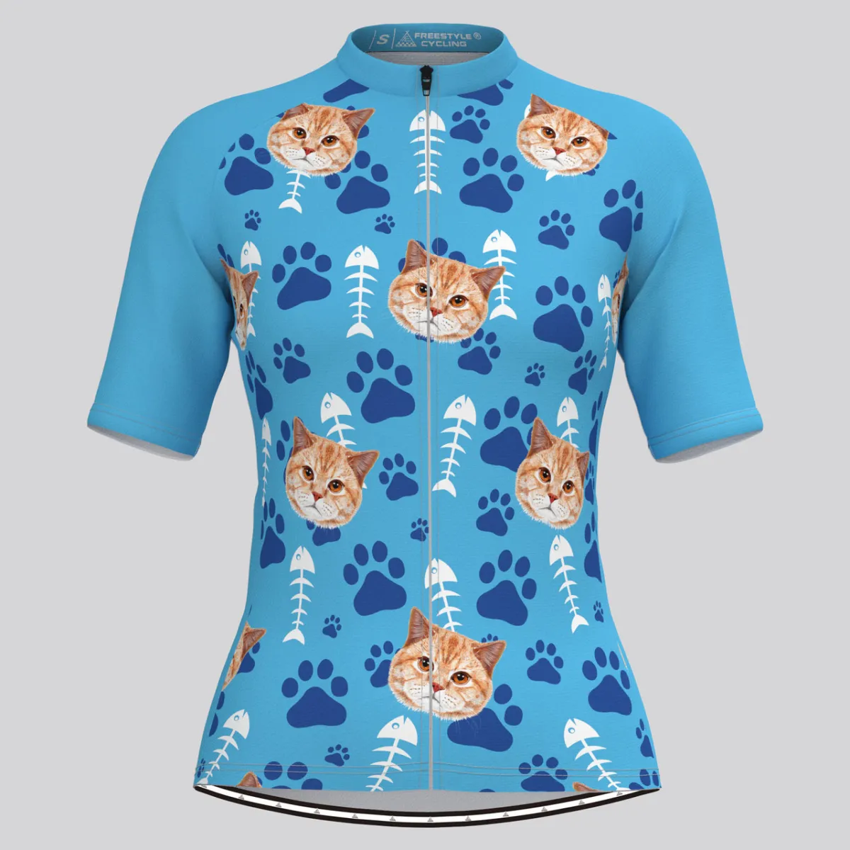 Custom Cat Face V1 Women's Jersey For Sale