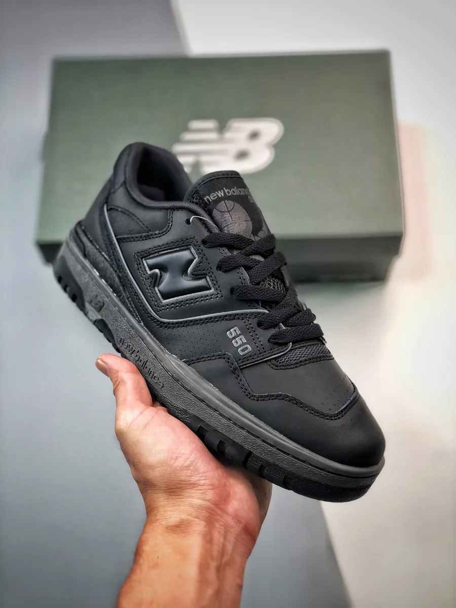 Kids New Balance 550 Triple Black BB550BBB