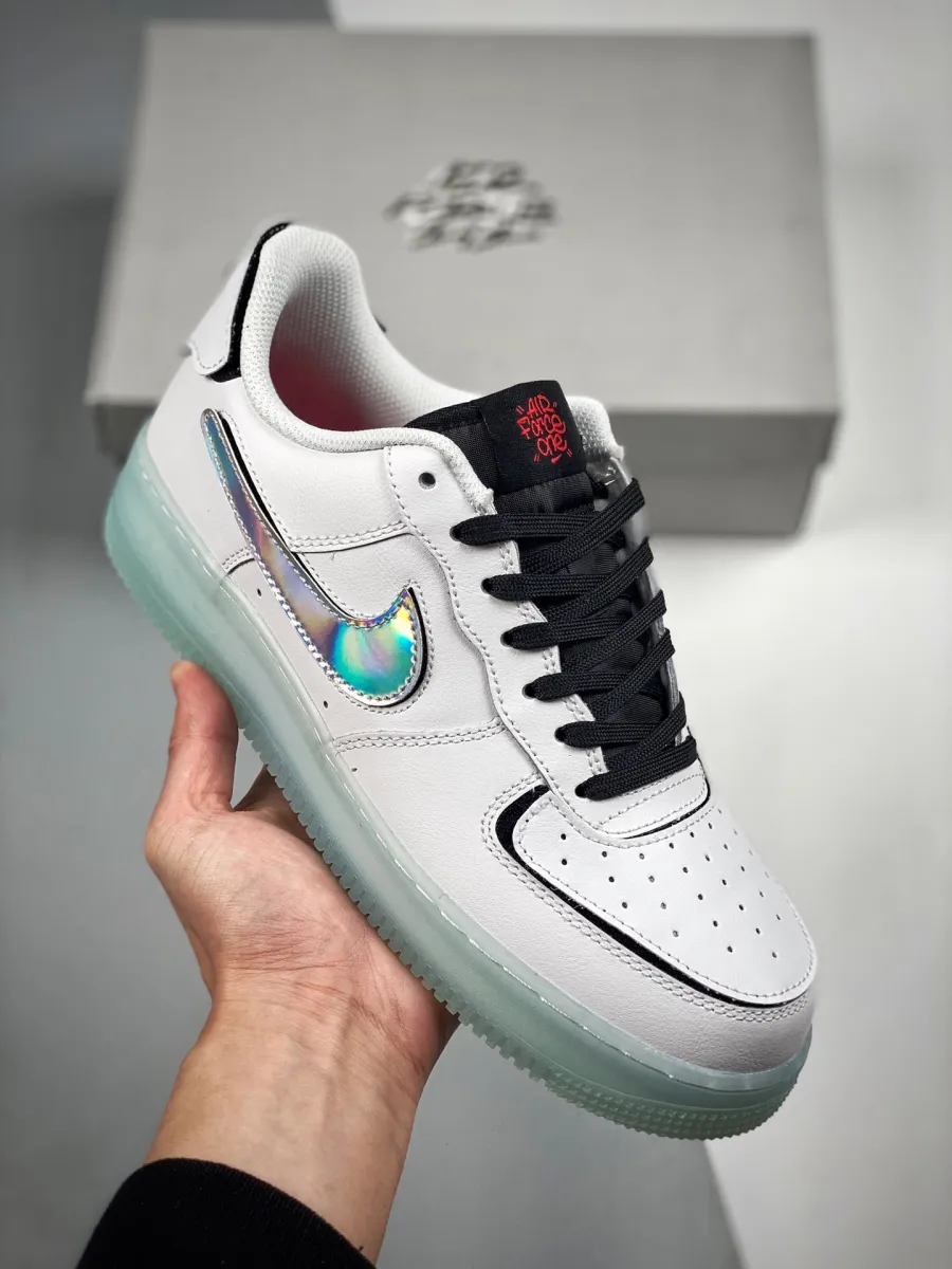 Nike Air Force 1/1 'My Game Is Money' White Black Silver #air moneys nike