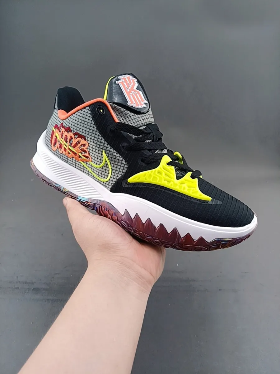 Nike Kyrie Low 4 Black Turf Orange - kyrie low 5 orange