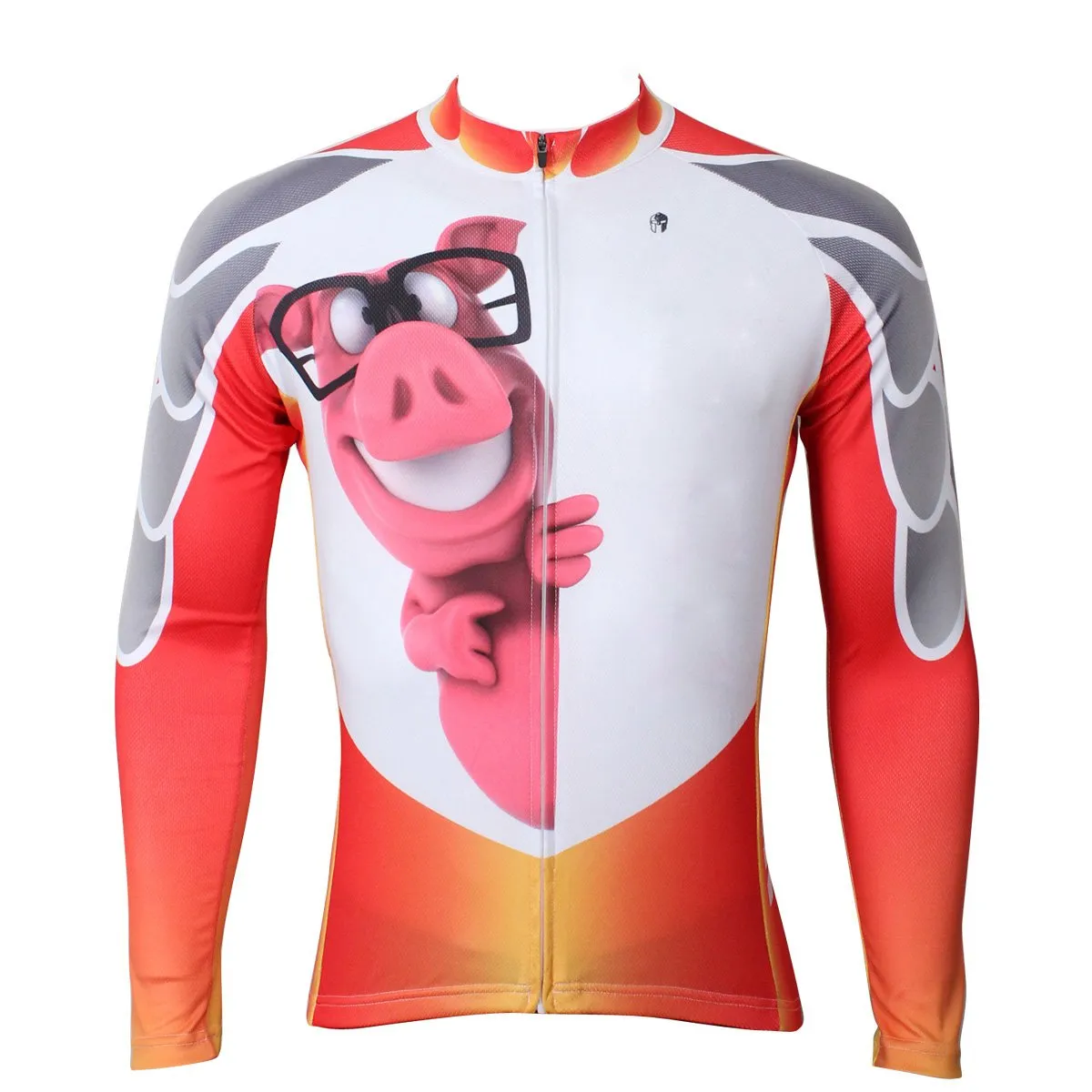 Ilpaladino Animal Pink Pig Men's Long/Short-sleeve Cycling Bike jersey T-shirt Summer Spring Autumn Road Bike Wear Mountain Bike MTB Clothes Sports Apparel Top NO.399