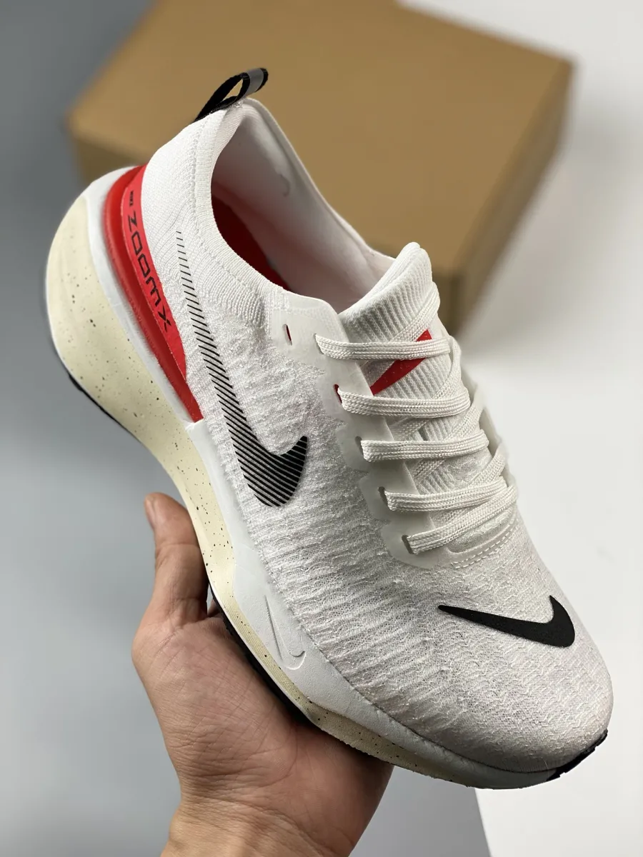 Nike ZoomX Invincible Run Flyknit 3 'White Bright Crimson' DR2615-101 New Releases
