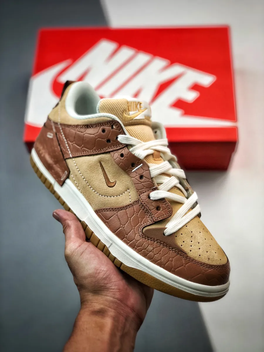 Nike Dunk Low Disrupt 2 'Brown Croc' #nike crocks