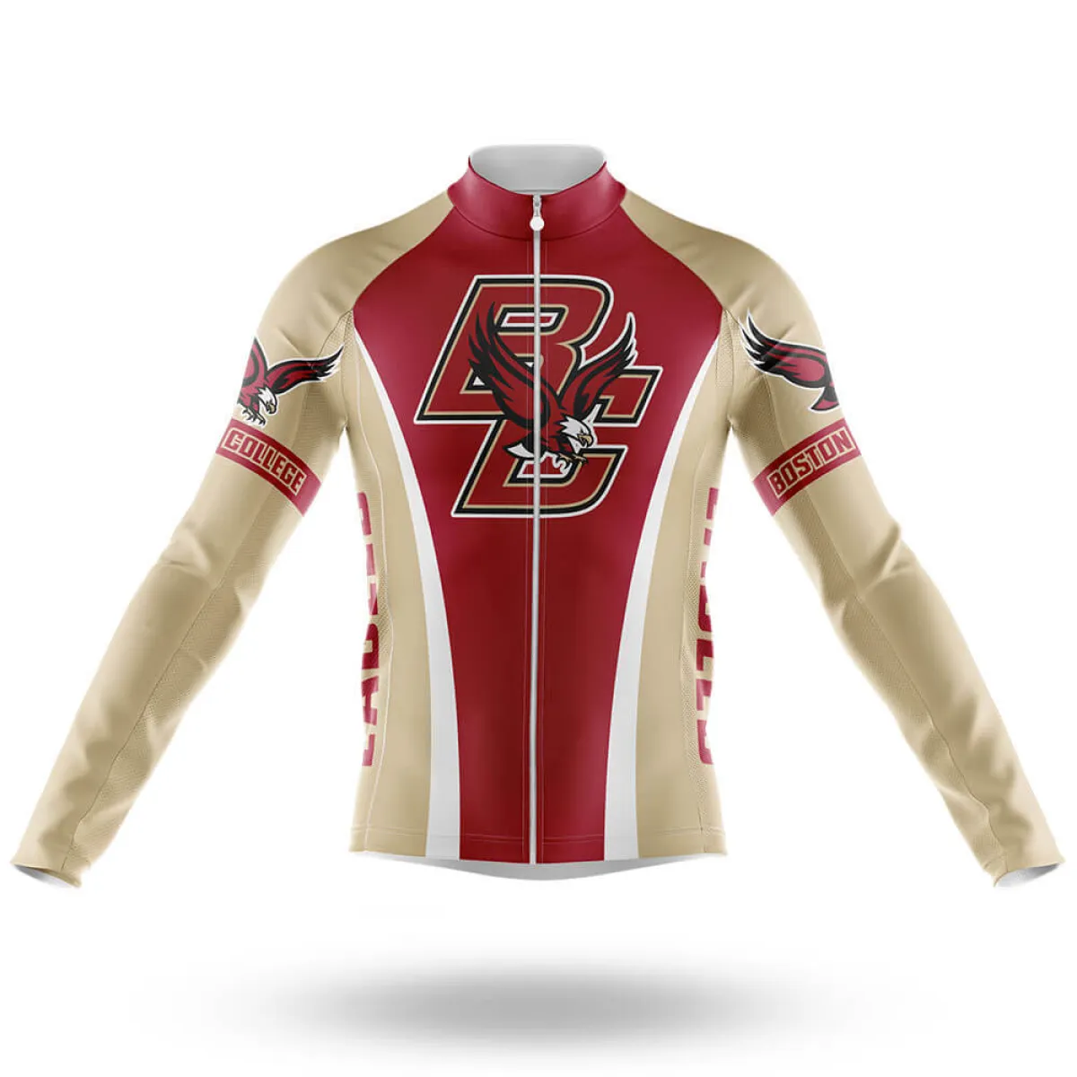 Boston College Long Sleeve Cycling Jersey Only | ncaa cycling jerseys