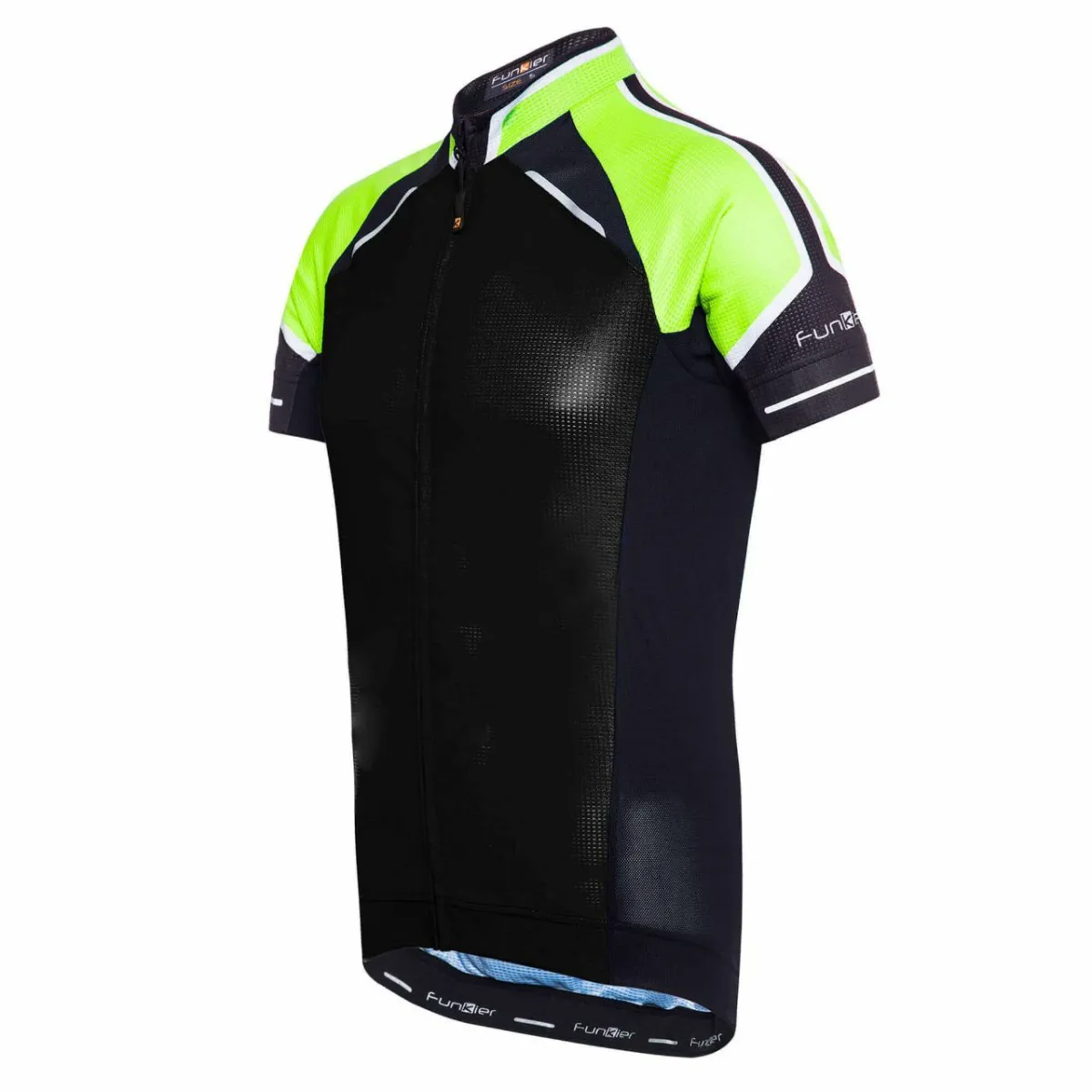 FunKier Alberi Full Zip Short Sleeve Men's Cycling Jersey J790BK-2