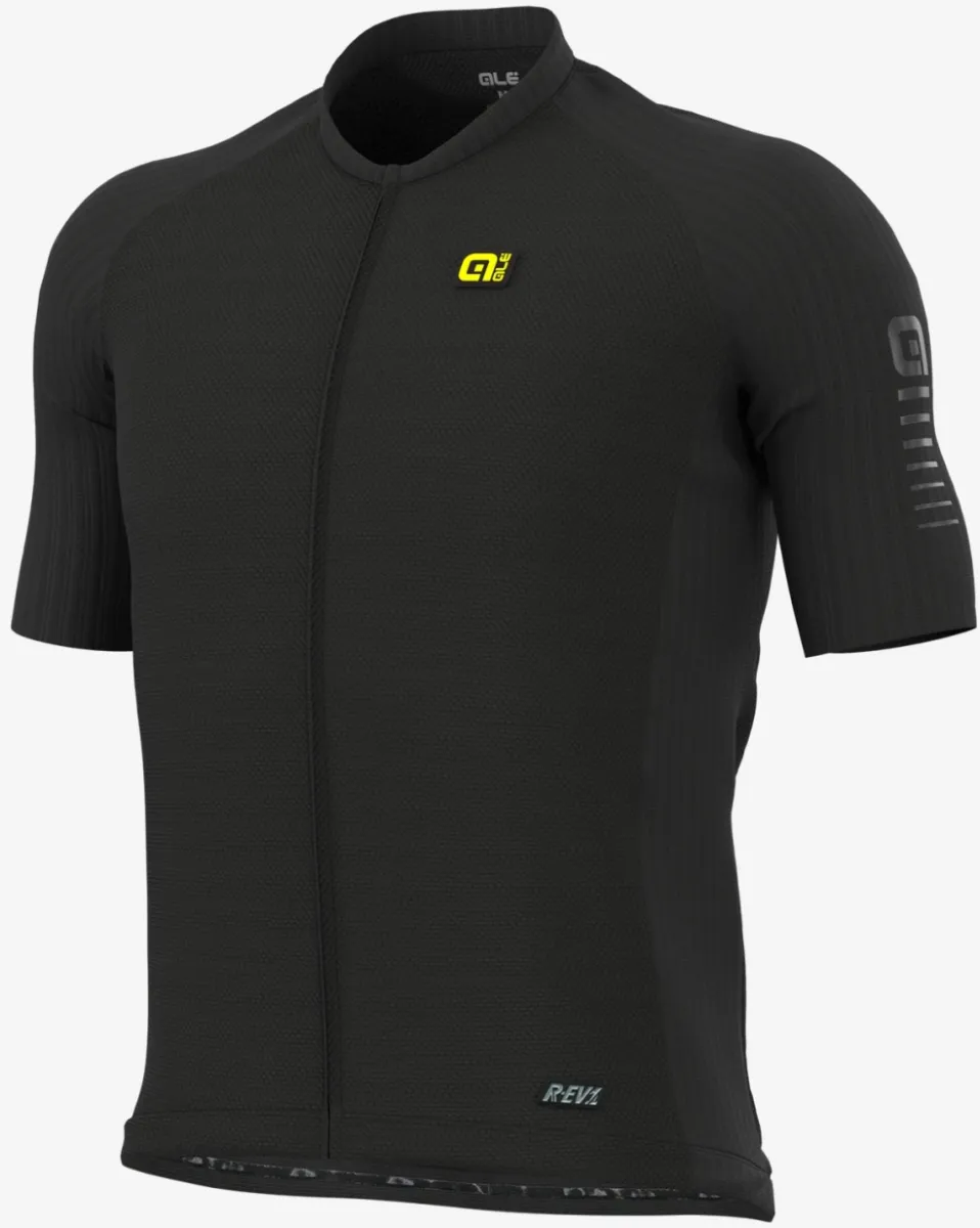 ALE' Silver Cooling R-EV1 Black Jersey,