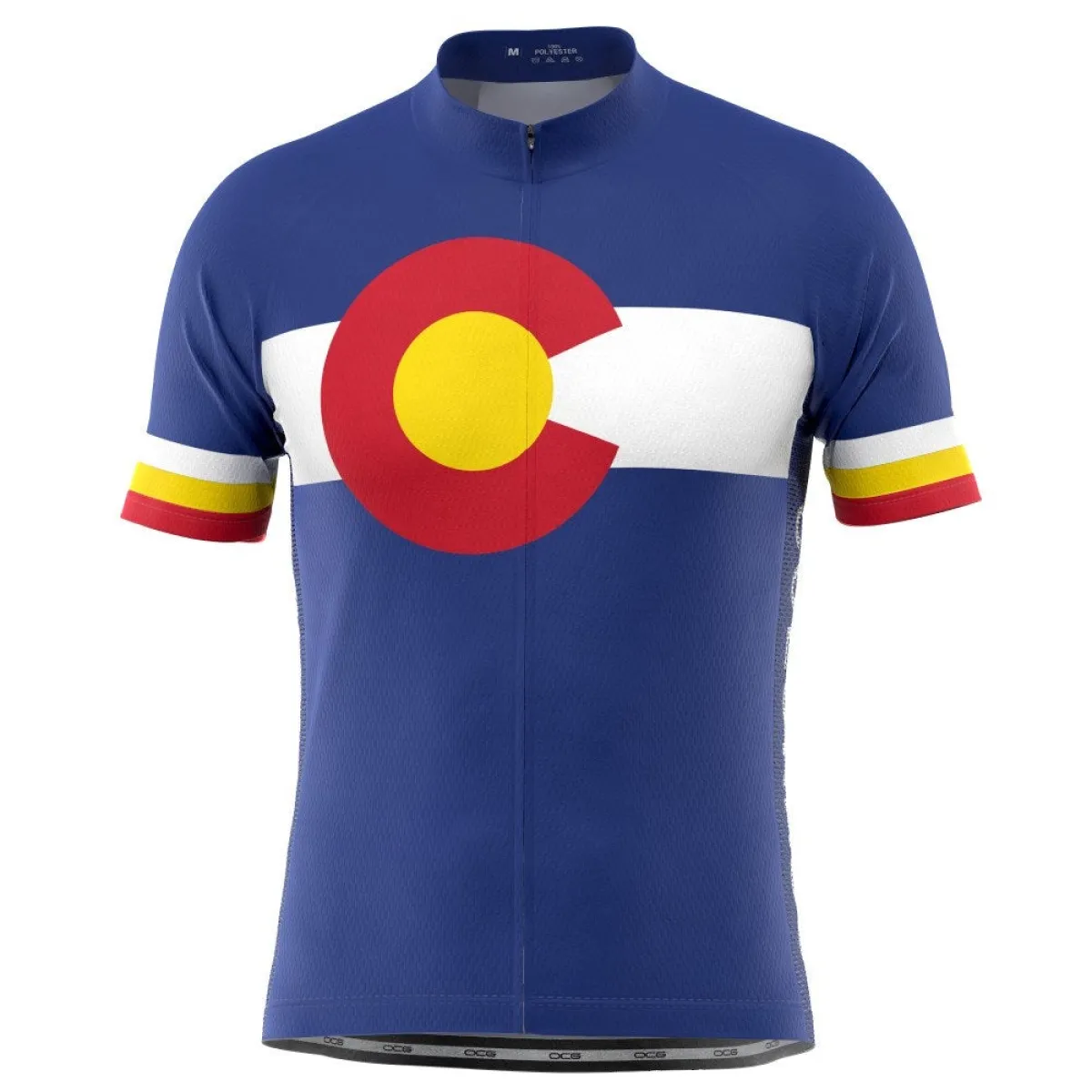 Men's Colorado USA State Short Sleeve Cycling Jersey, Colorado Bike Jersey