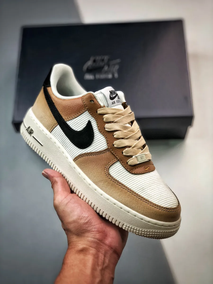 Nike Air Force 1 'Mushroom' White/Brown-Black DO6682-200 Ale Brown And Sanddrift