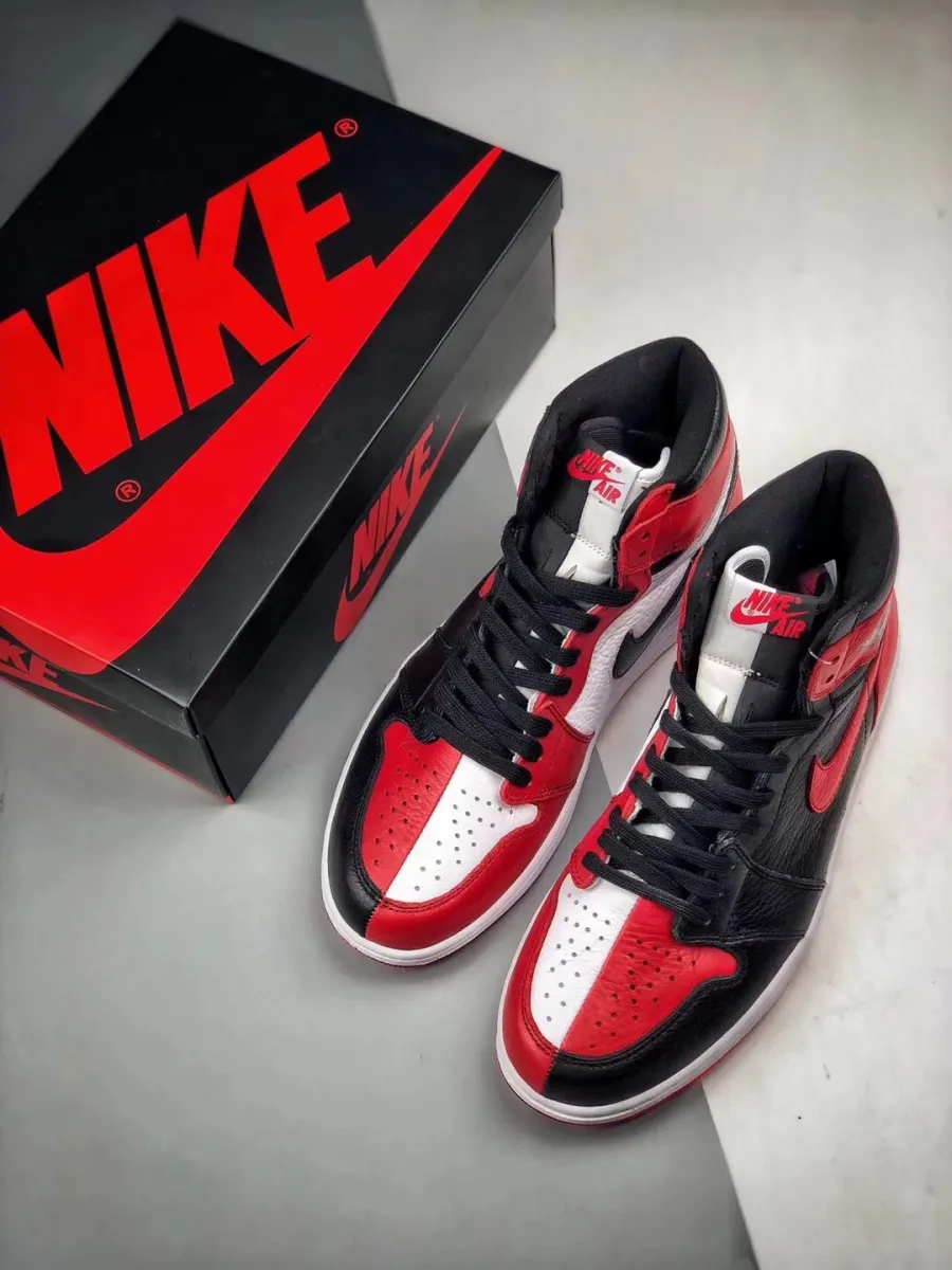 Air Jordan 1 Patent Leather Banned 861428-061 / red black and white 1's