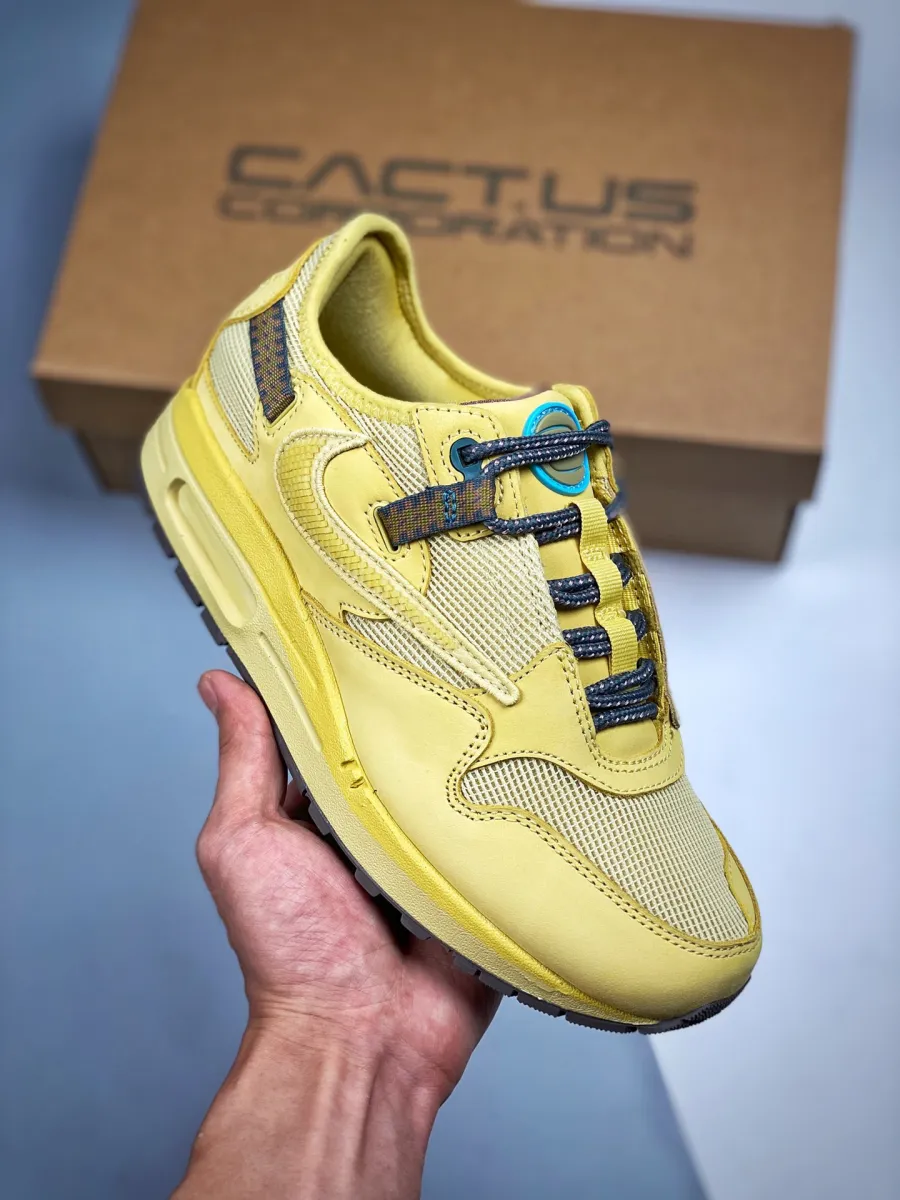 Travis Scott x Nike Air Max 1 Cactus Jack Saturn Gold DO9392-700 nike air max tree