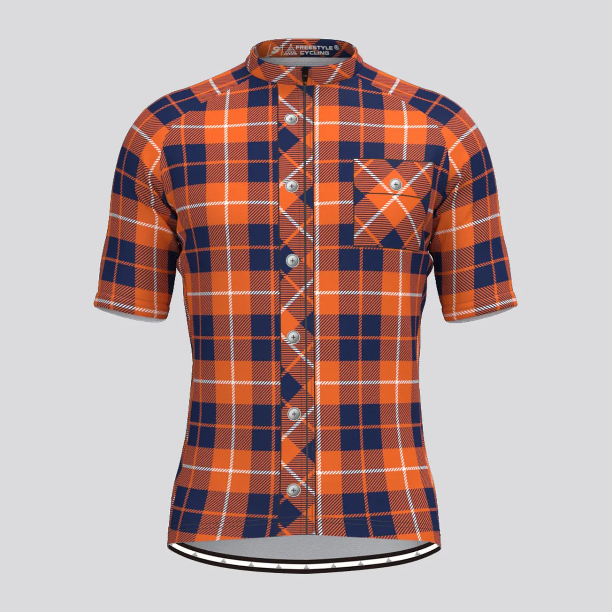 Plaid Checkered Shirt V11 Men's Cycling Jersey Restock