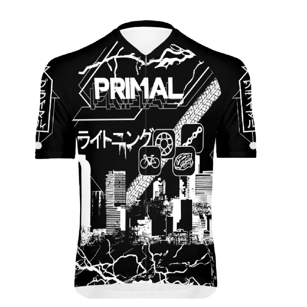 Primal Wear Toyko Shift Men's Full Zip Omni Race Fit Cycling Jersey #Shift Cycling