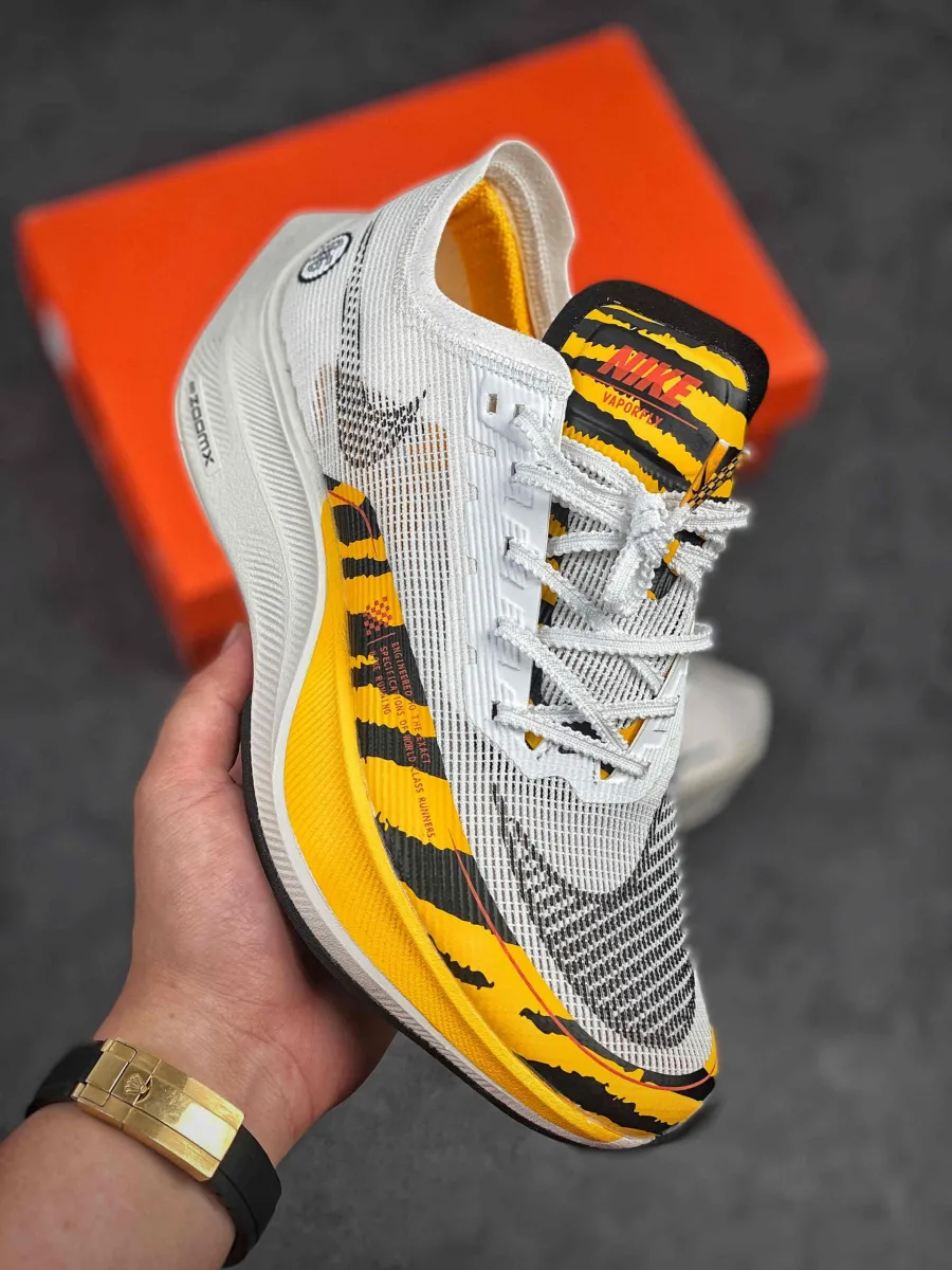 Tiger Stripes Nike ZoomX VaporFly NEXT% 2 'BRS' White Black Yellow - nike zoomx vaporfly next 2 sale