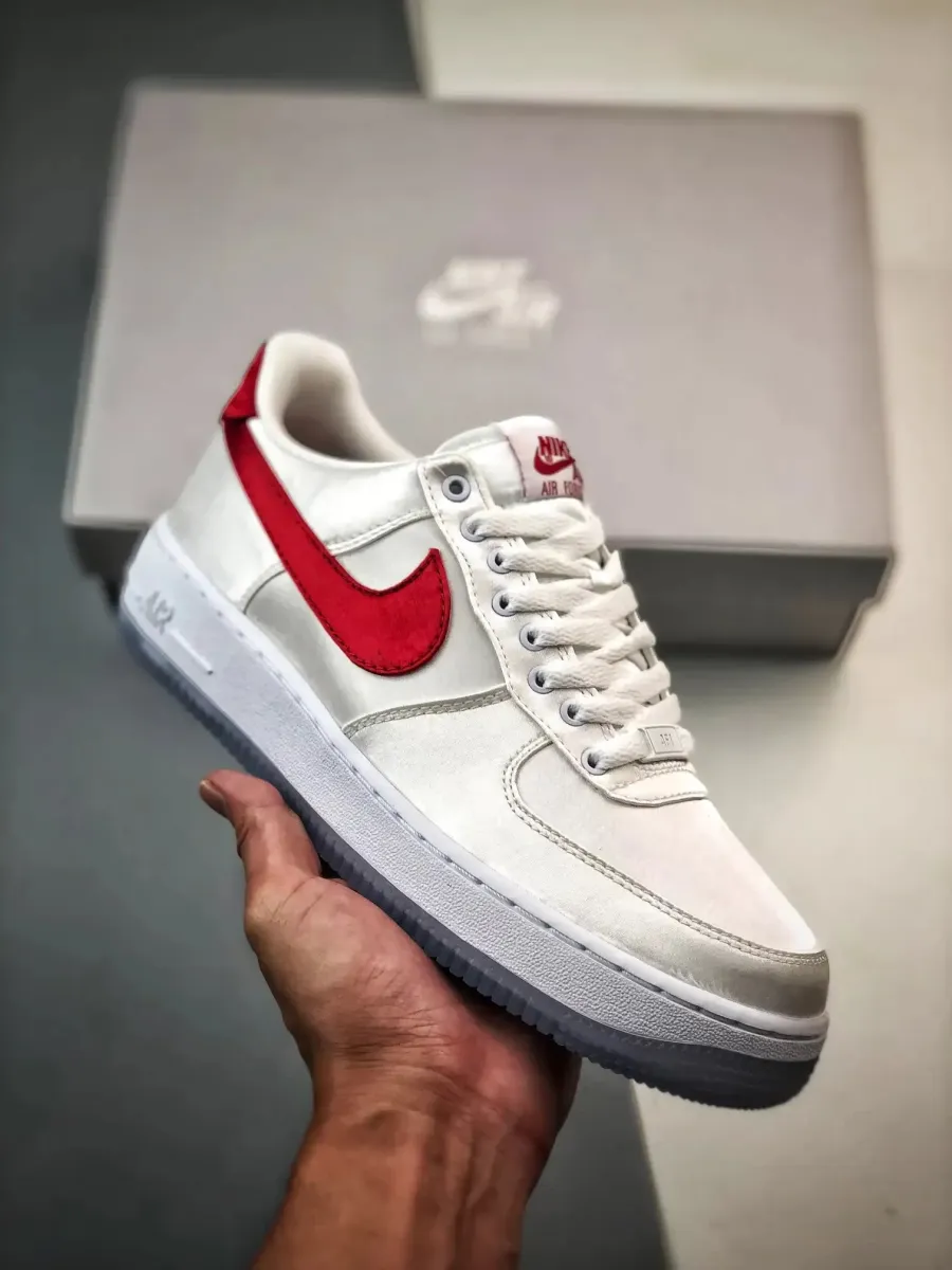 Satin Air Force 1 / Nike Air Force 1 Low Satin 'White/Red' DX6541-100