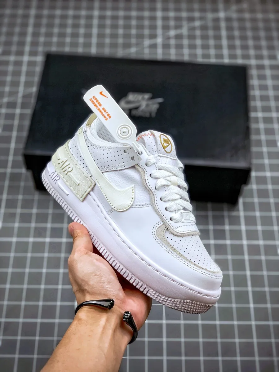 Nike Air Force 1 Shadow White/Atomic Pink-Sail / af1 shadow white atomic pink