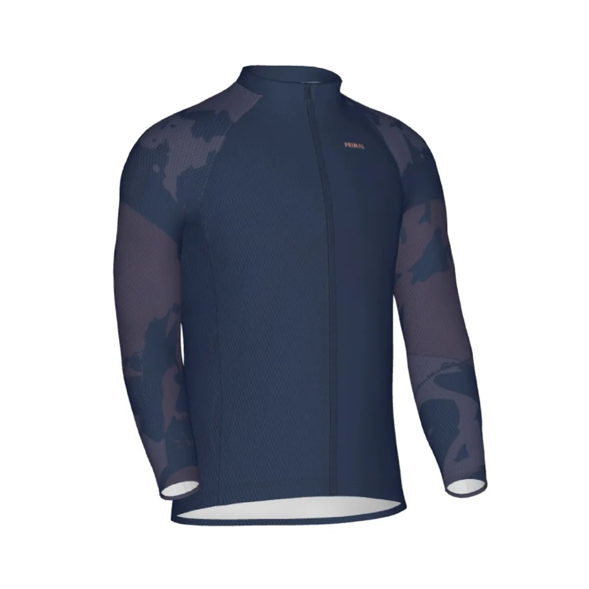 Primal Wear Floral Press Men's Full Zip Long Sleeve Winster Cycling Jersey Mens Floral Cycling Jersey