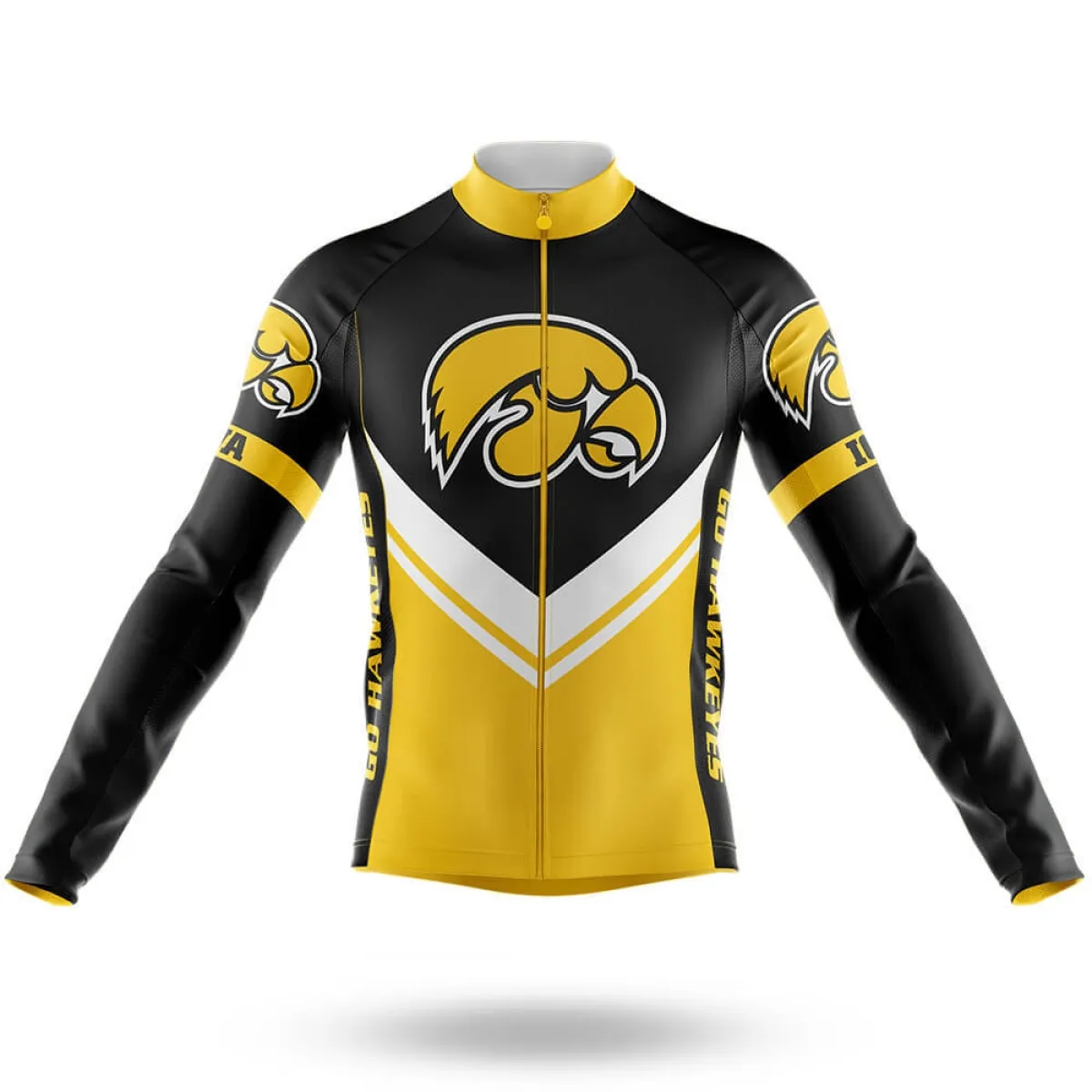 University of Iowa V3 Long Sleeve Cycling Jersey Only | iowa hawkeye cycling jersey