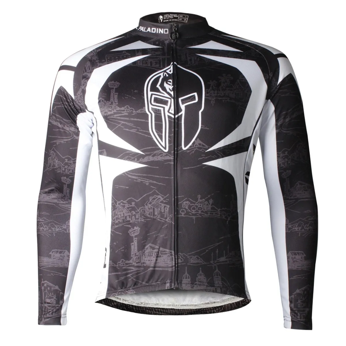 ILPALADINO Men's Long Sleeves Cycling Jersey Pro Cycle Clothing Racing Apparel Outdoor Sports Leisure Biking shirt NO. 009
