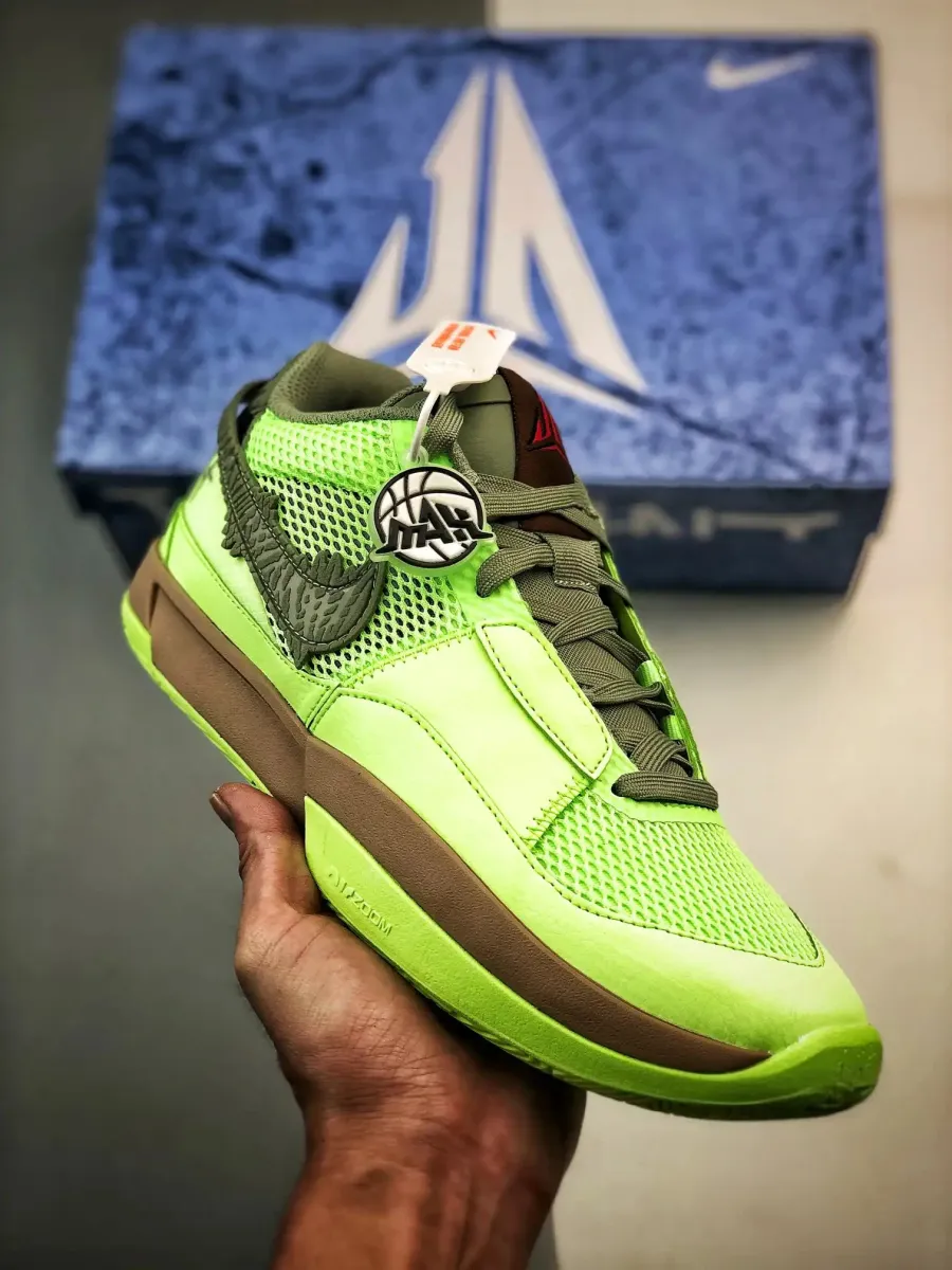 Nike Ja 1 'Zombie' Lime Blast/Oil Green | ja1 halloween