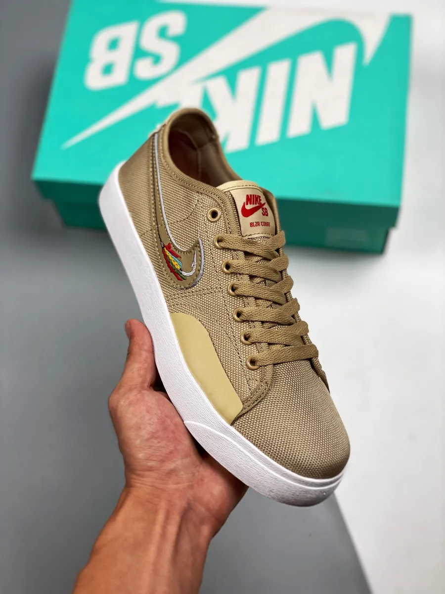 Daan Van Der Linden x Nike SB Blazer Court Brown #nike daan van der linden