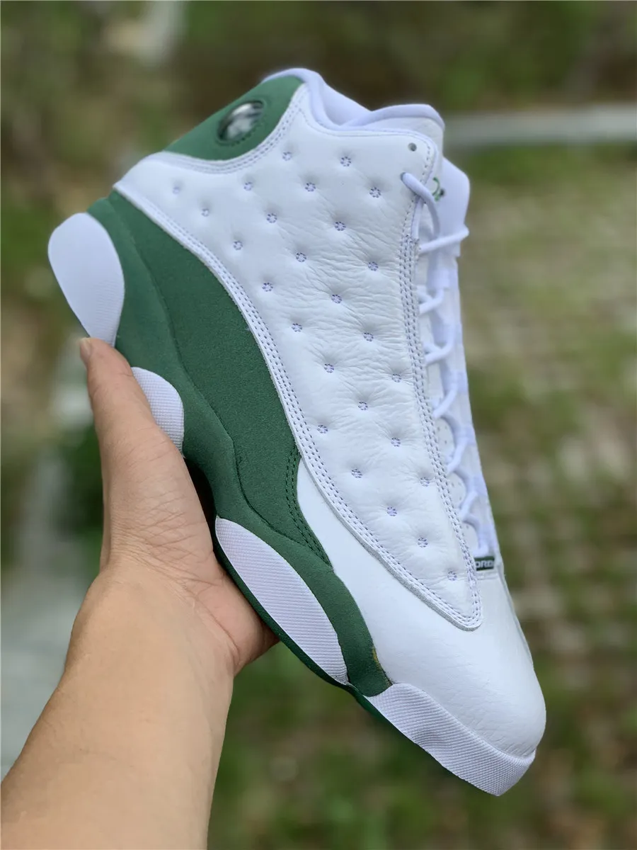Air Jordan 13 Retro 'Ray Allen' AJ13 White/Clover / jordan 13 pe