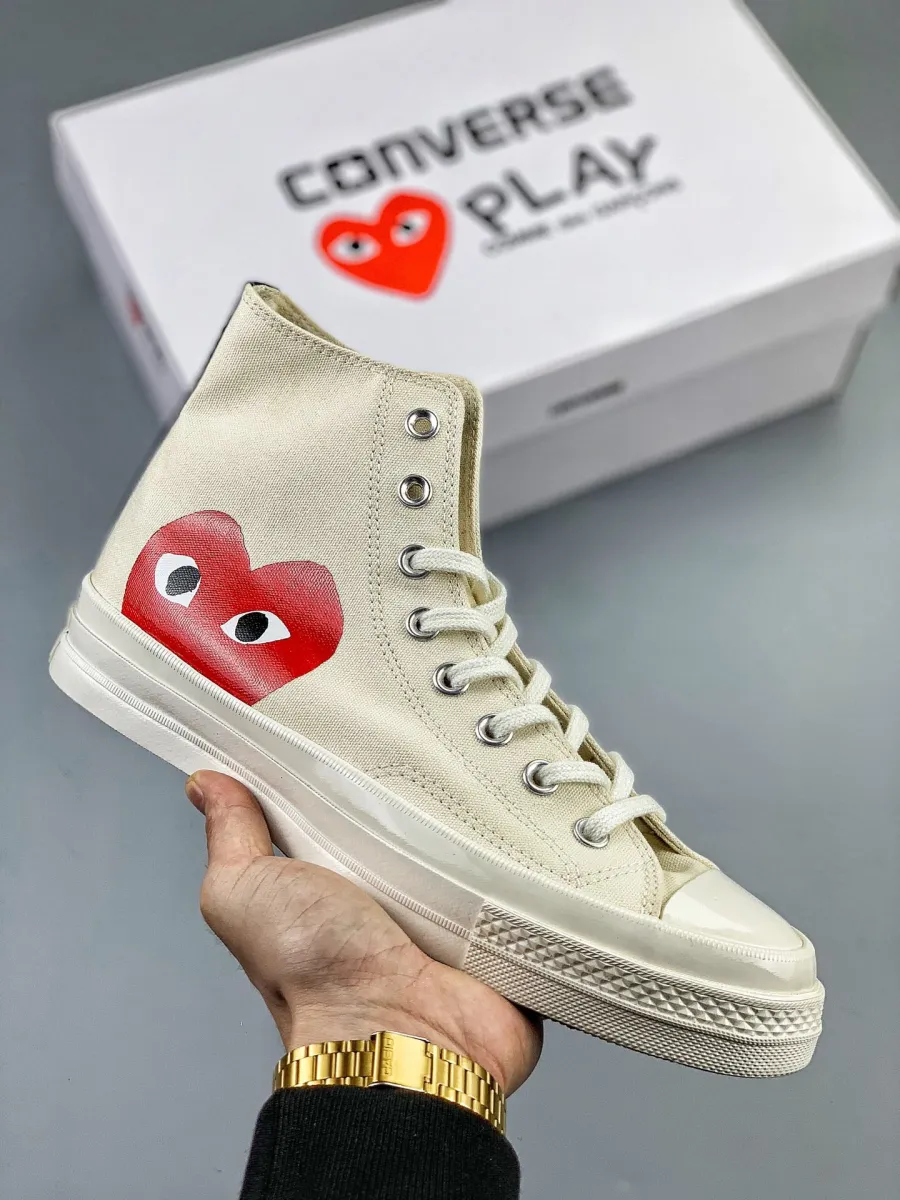 COMME Des GARCONS X Converse Chuck Taylor All Star 70 White 1666265851 Brand New