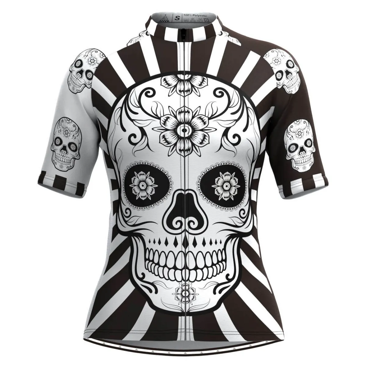 Women's Catrina Skull Cycling Jersey For Sale