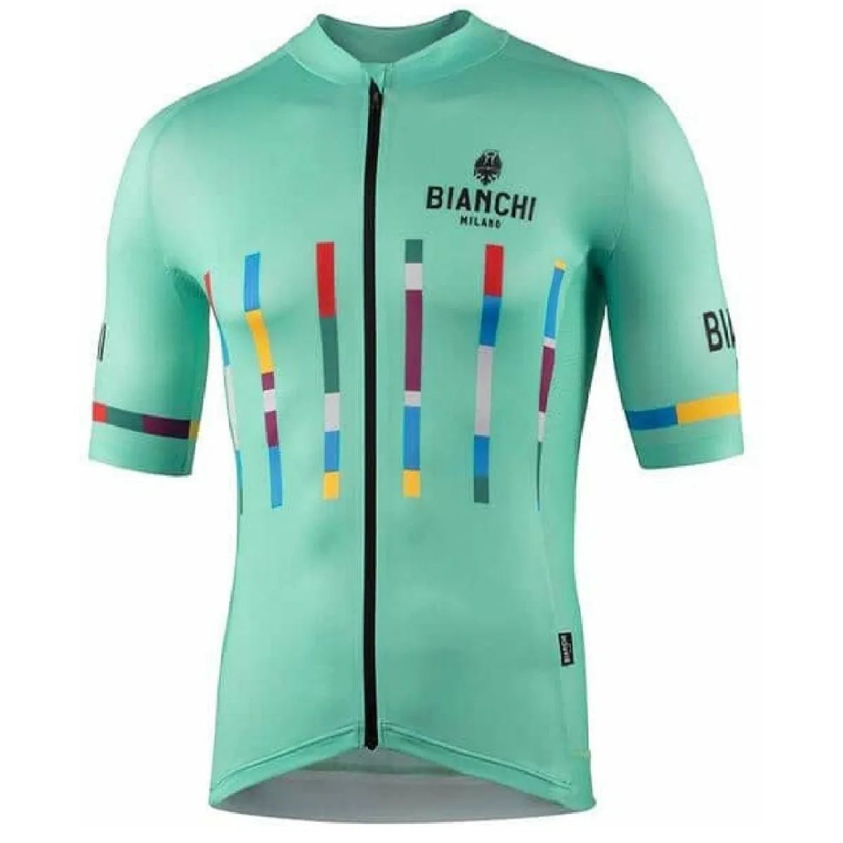 Nalini 2021 Bianchi Milano Fanaco Short Sleeve Cycling Jersey Celeste