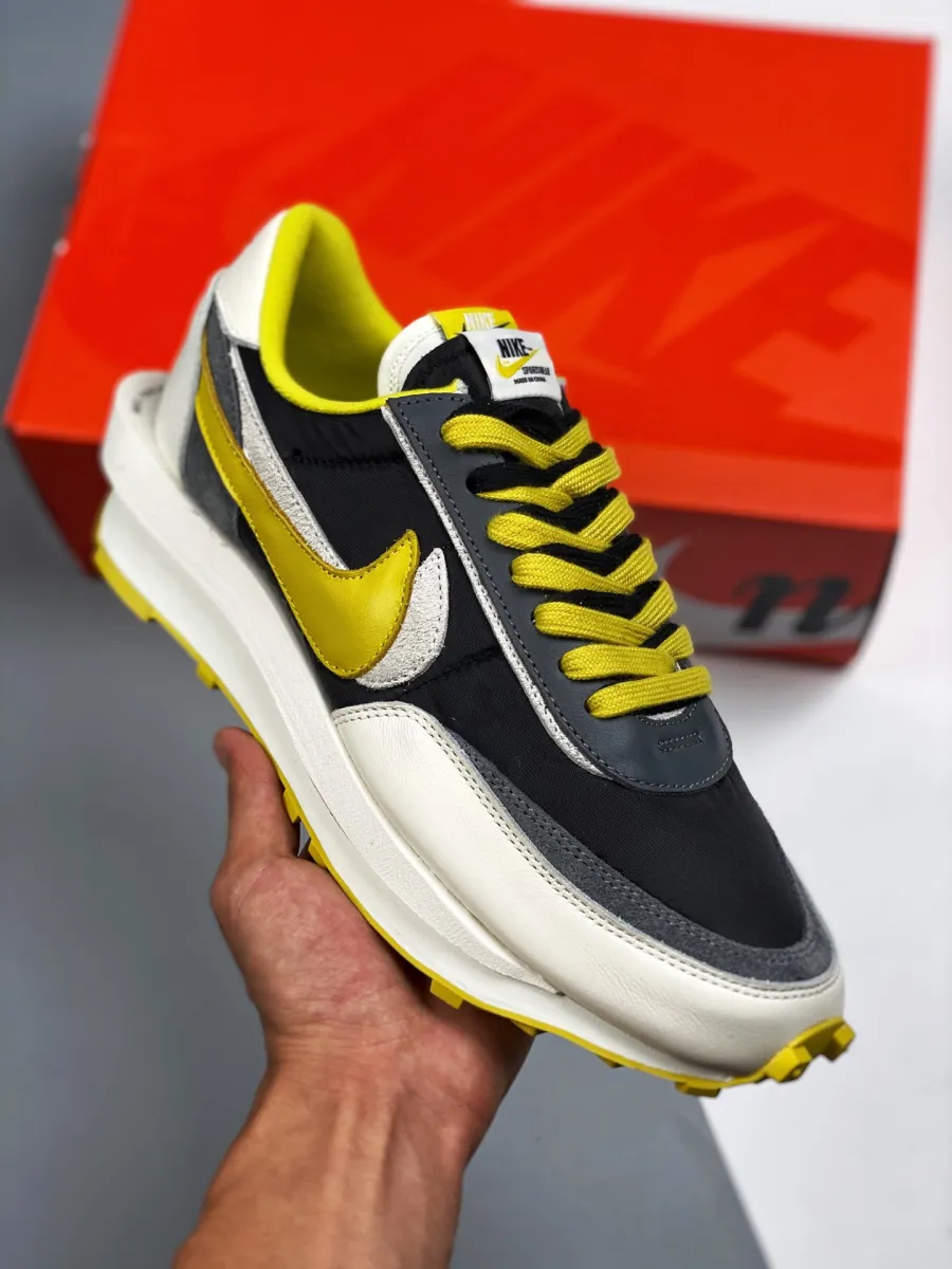 sacai x Undercover x Nike LDWaffle Black/Sail-Dark Grey-Bright Citron / undercover waffle nike