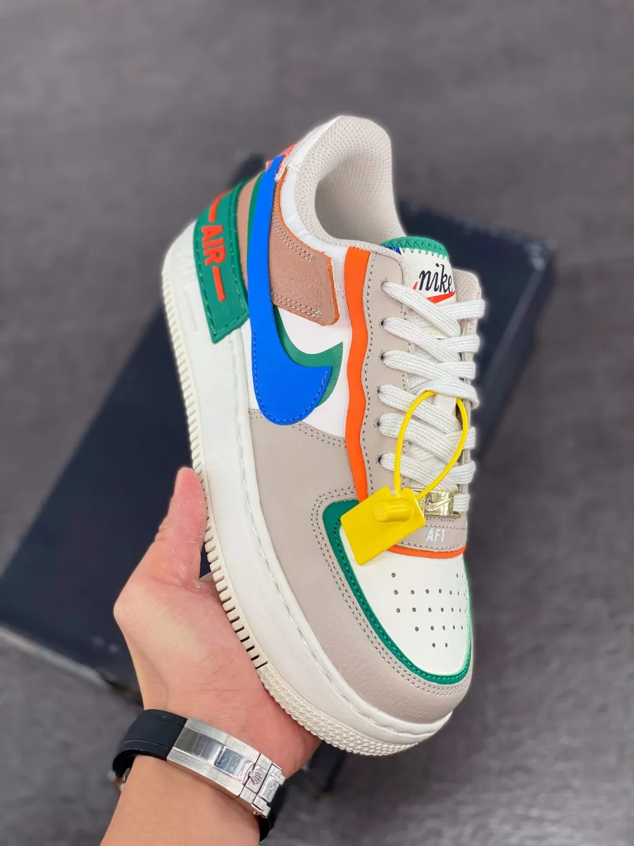 Nike Air Force 1 Shadow First Use Multi CI0919-109 nike air force 1 shadow blue and green