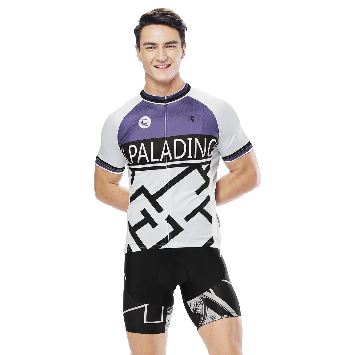 Maze Purple Men's Cycling Short-sleeve Jersey/Suit Exercise Bicycling Pro Cycle Clothing Racing Apparel Outdoor Sports Leisure Biking Shirts Team Summer Kit NO. 812