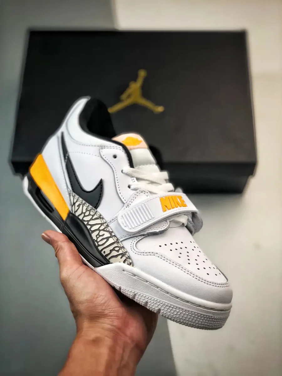 Jordan Legacy 312 Low ‘Rare Air’ White/Black/Yellow CD7069-107