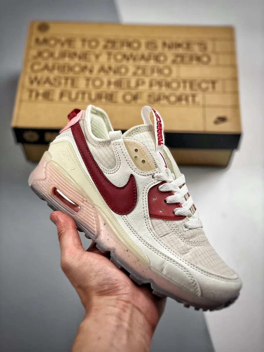 Nike Air Max 90 Terrascape White/Pomegranate-Pink Glaze DC9450-100 Nike Pomegranate