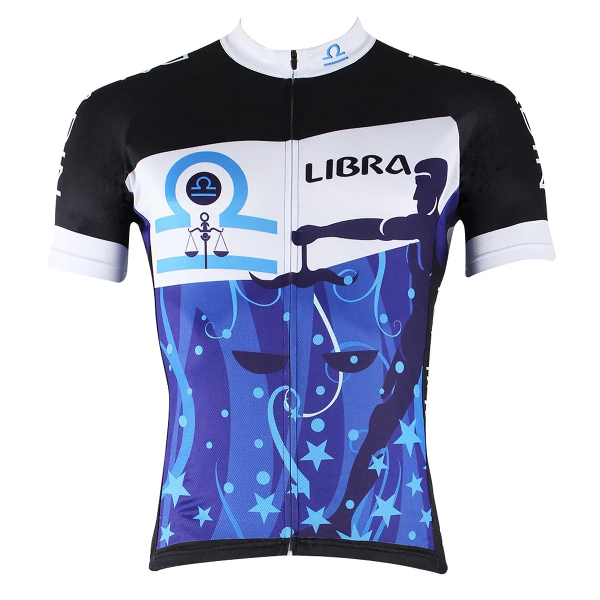 Ilpaladino Libra Justice Constellation Series 12 Horoscopes Man's Short-sleeve Cycling Jersey Team Pro Cycle Jacket T-shirt Summer Spring Clothes Leisure Sportswear Apparel Signs of the Zodiac NO.269