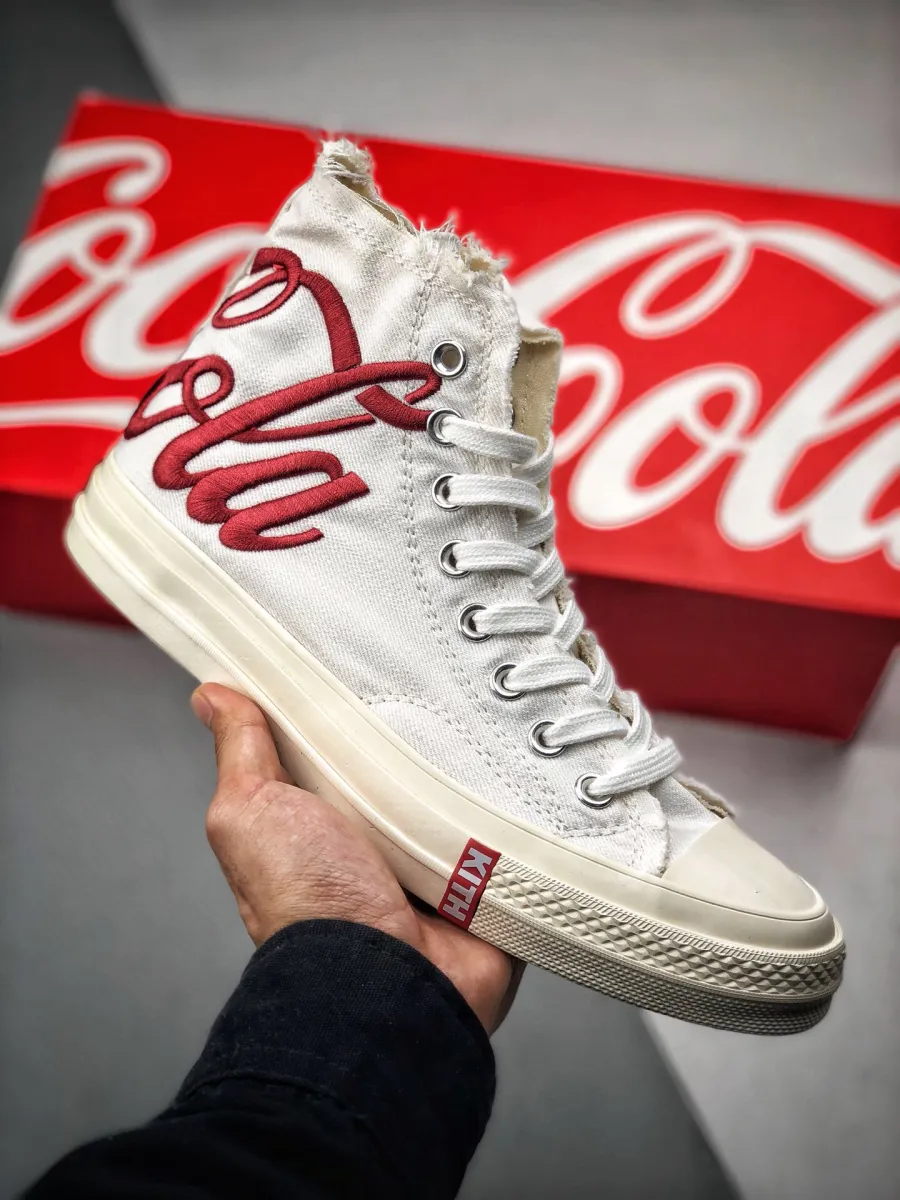KITH X Coca-Cola X Converse Chuck Taylor All Star '70s White Red 1666266262 For Sale