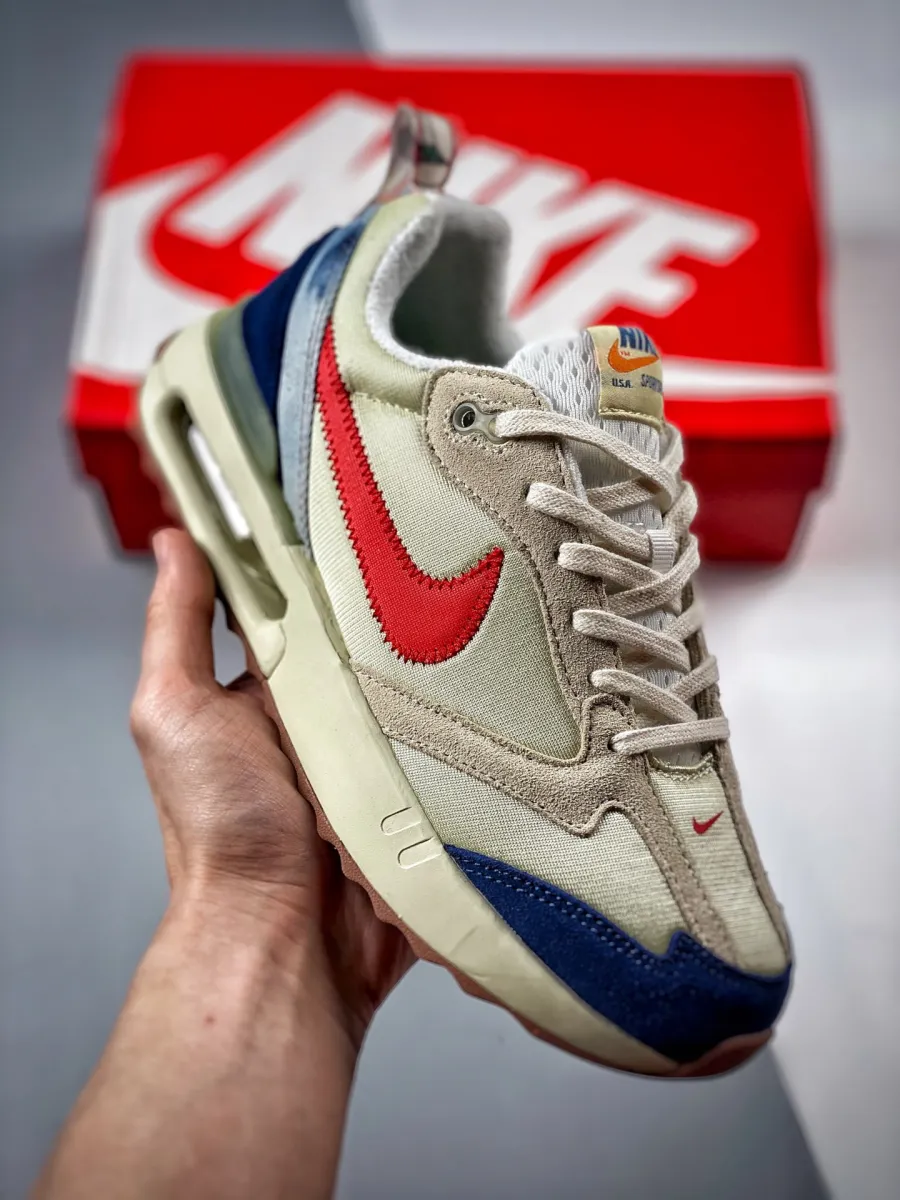 Nike Air Max Dawn Coconut Milk/Track Red-Fossil-Mystic Navy
