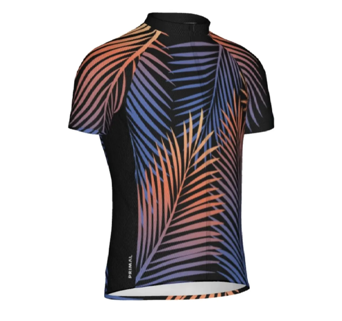 Primal Wear Fan Palm Full zip Men's Short Sleeve Cycling Jersey