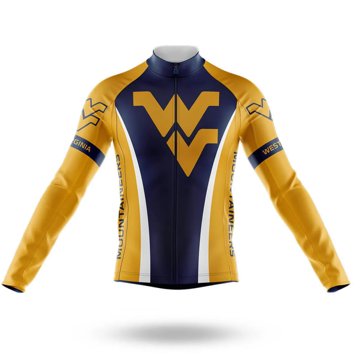 West Virginia University Long Sleeve Cycling Jersey Only