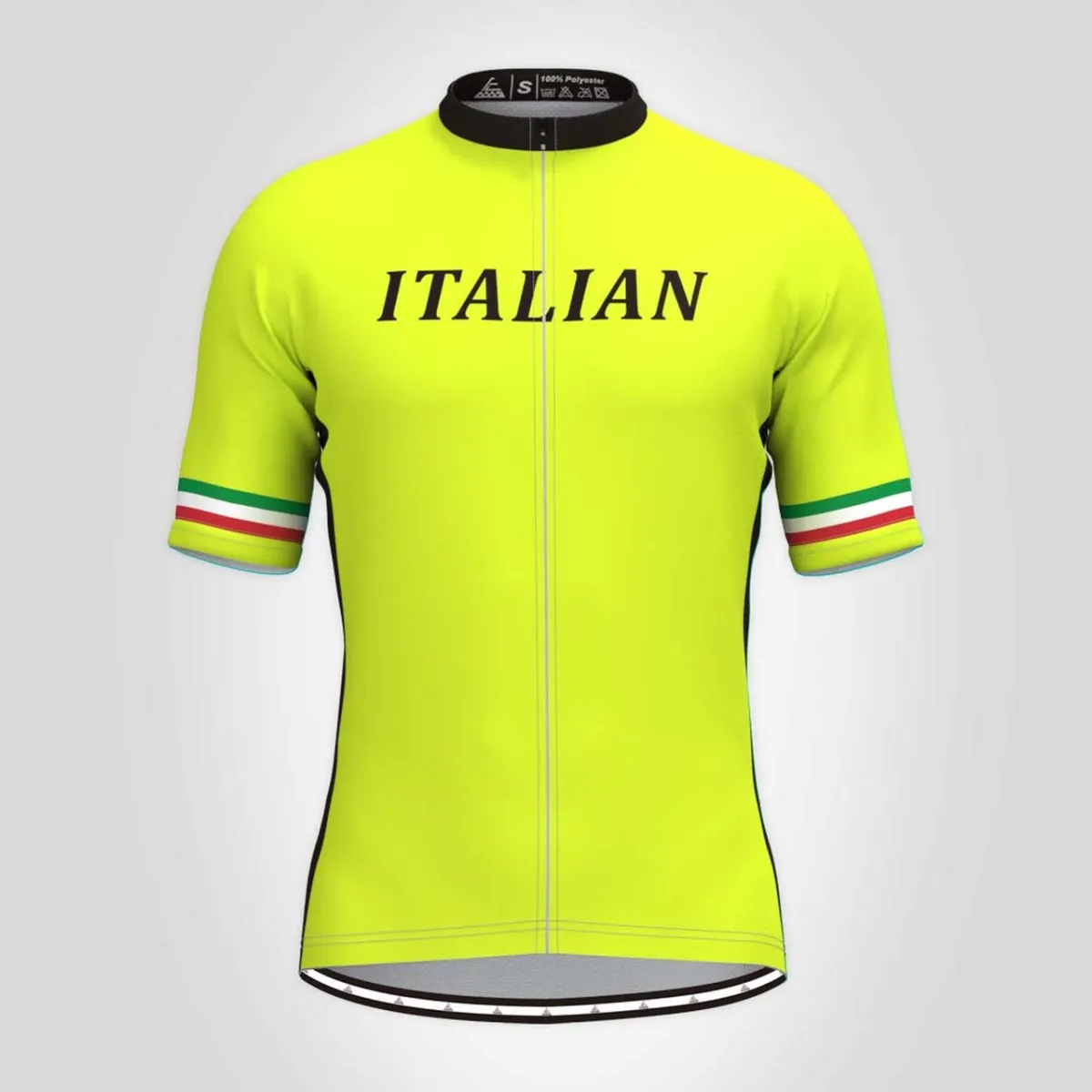 High Visibility Italian Men's Cycling Jersey Brand New