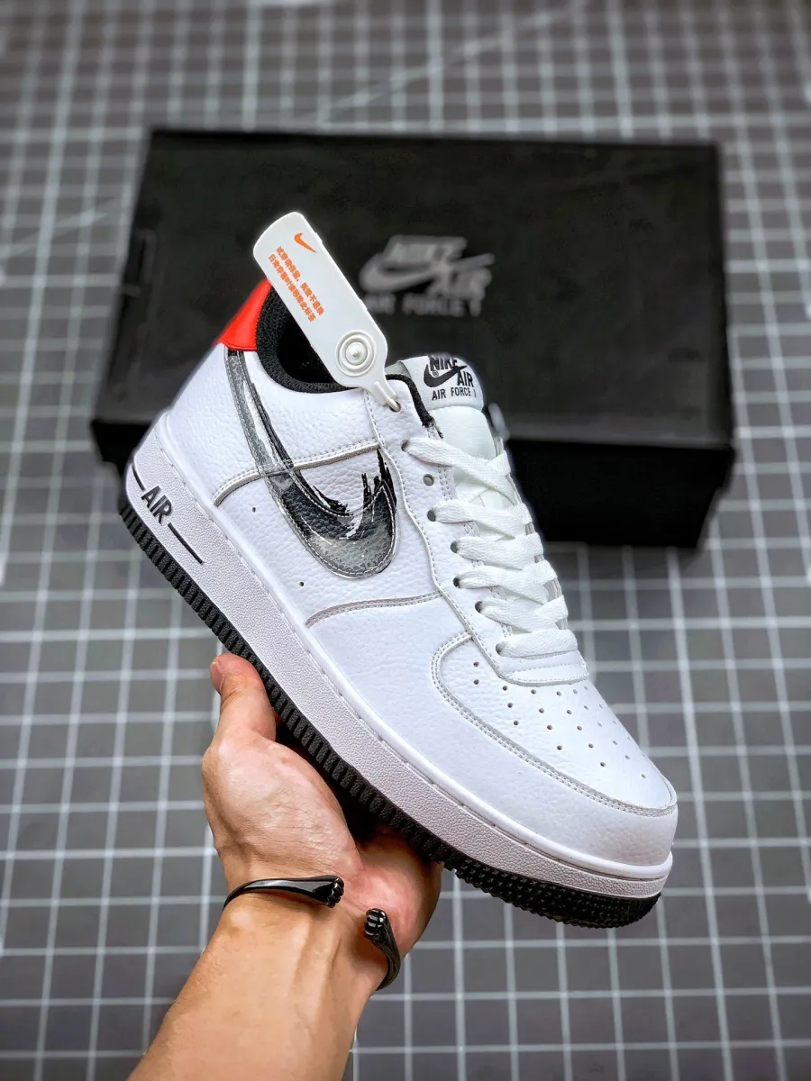 Nike Air Force 1 'Brushstroke' White / air force brush stroke