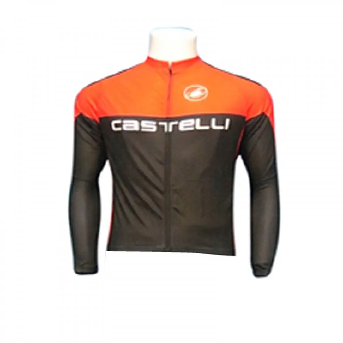 CASTELLI BLACK/ORANGE Long Sleeve Jersey To Buy