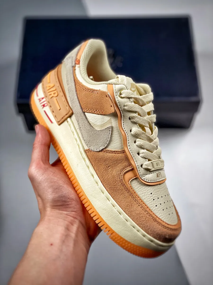 Nike Air Force 1 Shadow 'Sisterhood' Cashmere/Orange DM8157-700 / nike air force 1 shadow cashmere orange