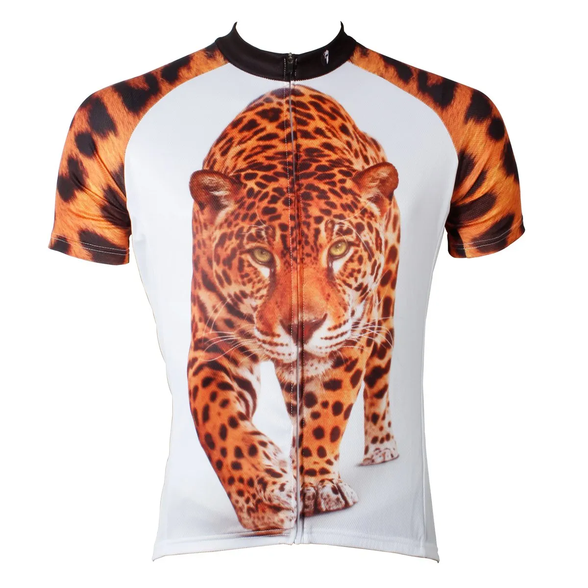 Approaching Leopards Animal Men's Short-Sleeve Cycling Jersey Bicycling Shirts Summer NO.566