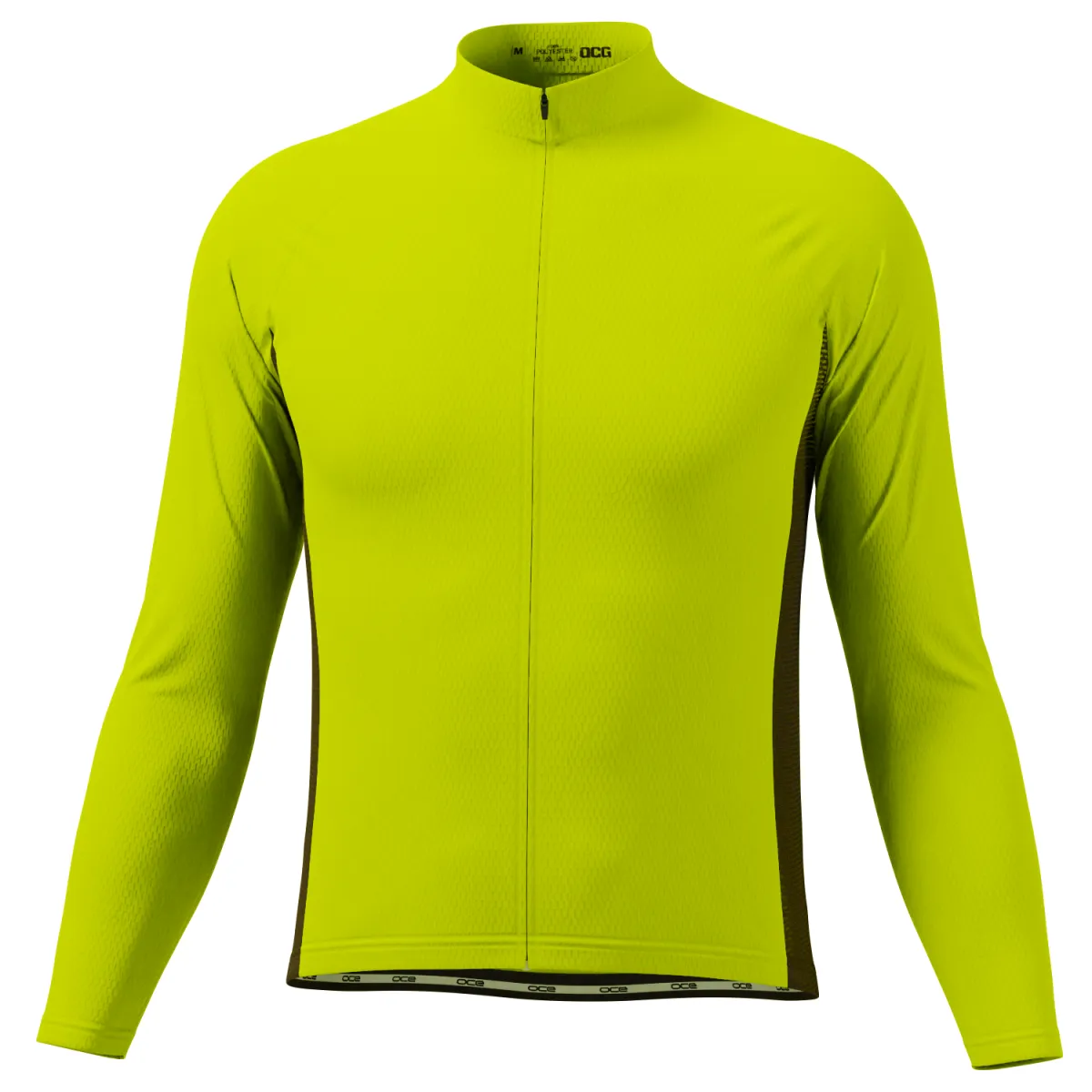 Men's OCG High Viz Neon Long Sleeve Cycling Jersey For Sale