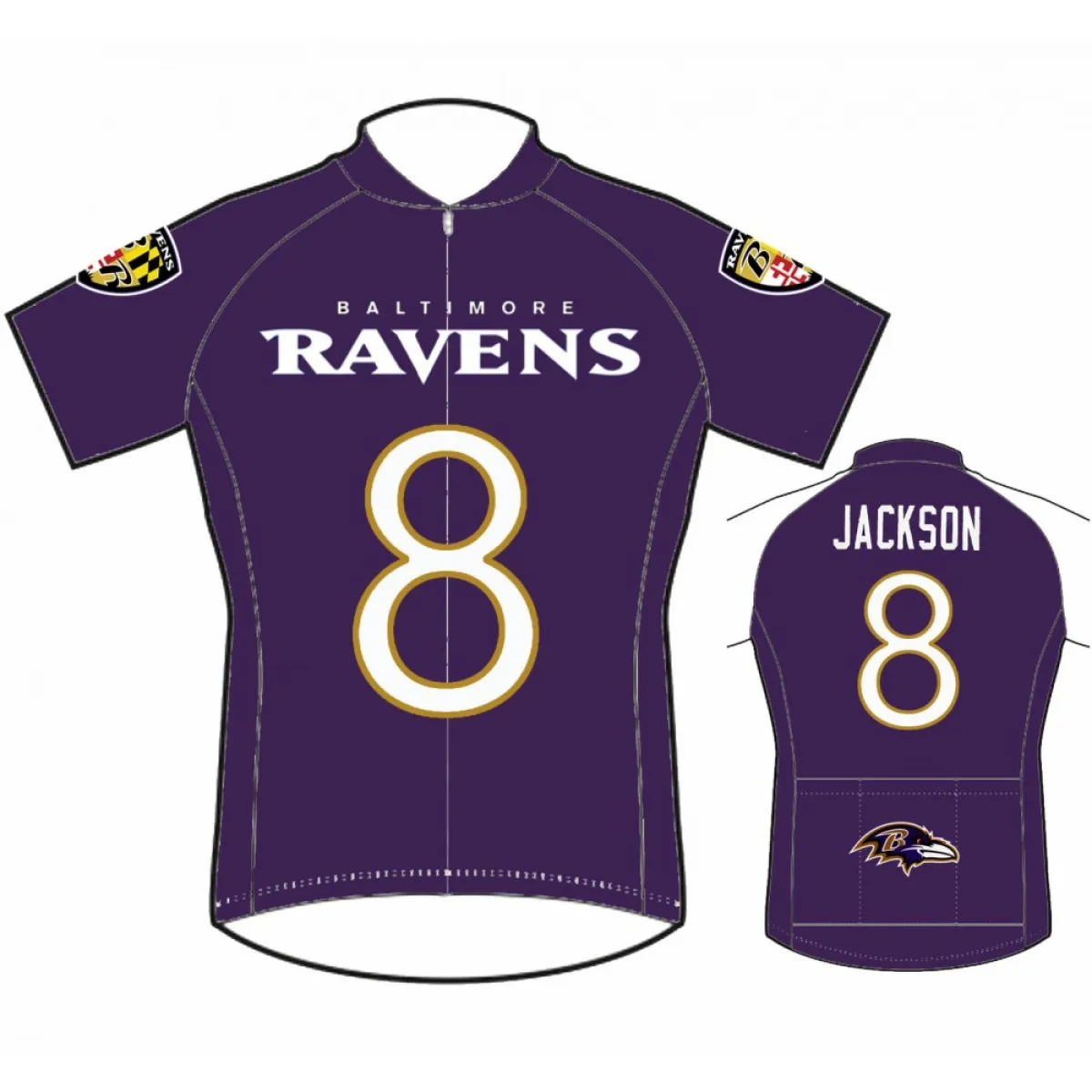 NFL Baltimore Ravens JACKSON Cycling Jerseys Z-1905647